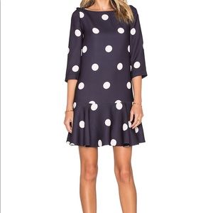 Katespade Polka Dot Dropwaist Dress